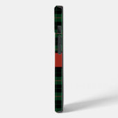 Coques Case-Mate iPhone Monogramme vert noir rouge Tartan Plaid (Verso / Gauche)