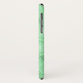 Coques Case-Mate iPhone Monogramme vert ressort cercles motif (Dos/Gauche)