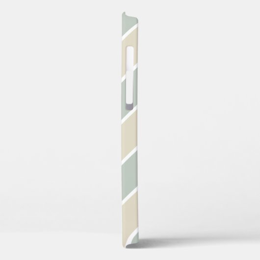 Coques Case-Mate iPhone Monogramme vert Tan moderne Abstrait (Verso / Gauche)