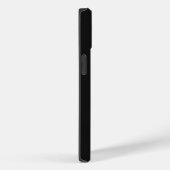 Coques Case-Mate iPhone Monogramme vertical moderne noir blanc (Verso / Droite)