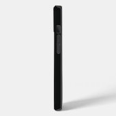 Coques Case-Mate iPhone Monogramme vertical moderne noir blanc (Verso / Gauche)