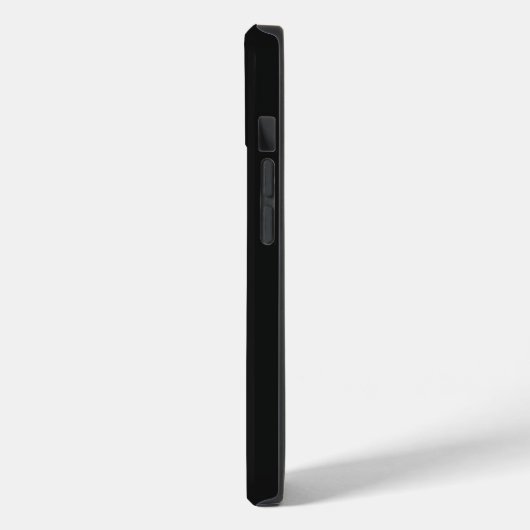 Coques Case-Mate iPhone Monogramme vertical moderne noir blanc (Verso / Gauche)