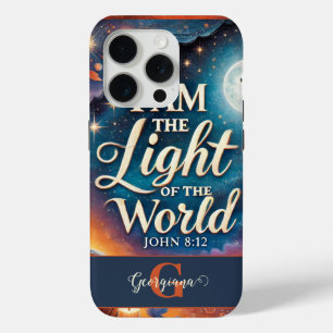 Coque iPhone 15 Pro Monogramme Vibrant Christian Halloween Bible Verse