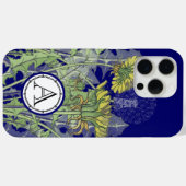 Coques Case-Mate iPhone Monogramme Vintage Dandilion Fleur (Verso (horizontal))