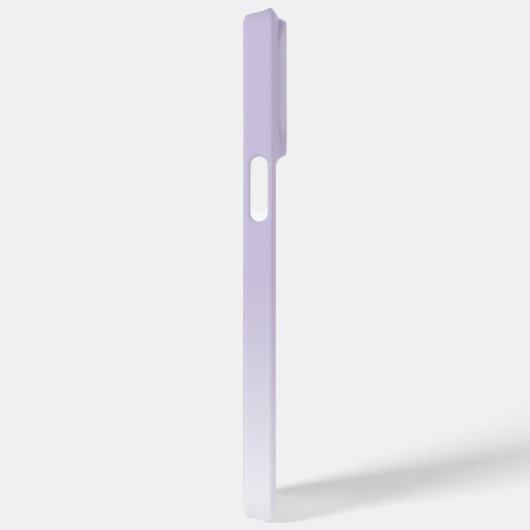 Coques Case-Mate iPhone Monogramme Violet Lavande Lumière Personnalisé (Verso / Droite)