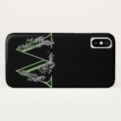 Coques Case-Mate iPhone Monogramme W Lavender Eucalyptus (Dos (Horizontal))