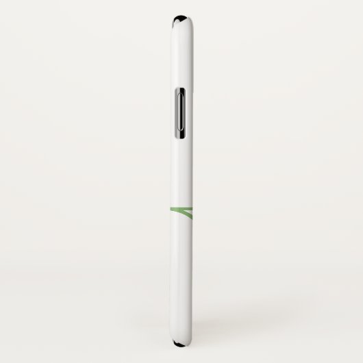 Coques Case-Mate iPhone Monogramme W Lavender Eucalyptus (Dos/Droite)