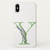 Coques Case-Mate iPhone Monogramme Y Lavender Eucalyptus (Dos)