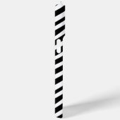 Coques Case-Mate iPhone Monogramme Zebra Black and White Chic Motif (Verso / Droite)