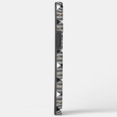 Coques Case-Mate iPhone Monogrammed Black White Gold (Verso / Droite)