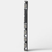 Coques Case-Mate iPhone Monogrammed Black White Gold (Verso / Gauche)