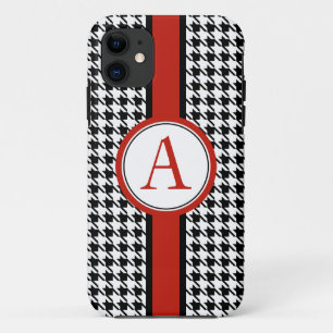 Coque iPhone 11 Monogrammed Classic Houndstooth iPhone 5 Case Mate