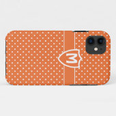 Coques Case-Mate iPhone Monogrammed iPhone 5 Coque, Pois orange (Dos (Horizontal))