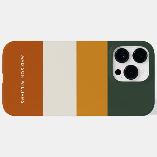 Coques Case-Mate iPhone monogrammed, nom, (Verso (horizontal))