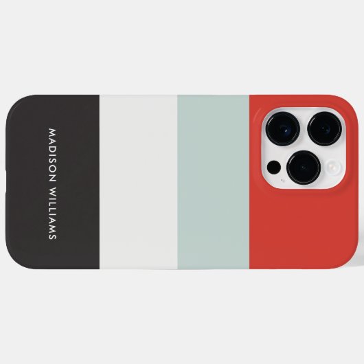 Coques Case-Mate iPhone monogrammed, nom, (Verso (horizontal))