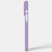 Coques Case-Mate iPhone Monogrammes de couleur lilas clair Nom Cadeau cool (Verso / Gauche)