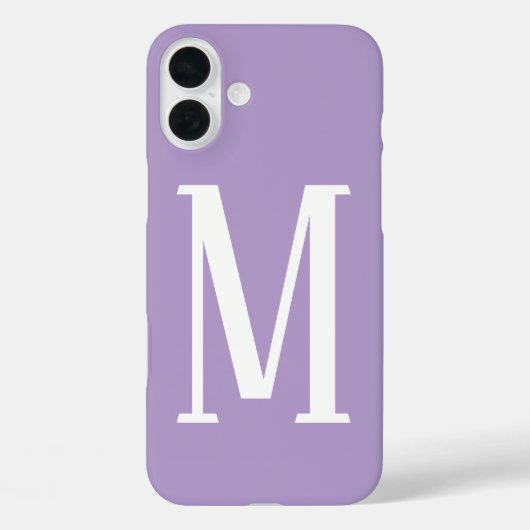 Coques Case-Mate iPhone Monogrammes de nom violet clair Cadeau cool Faveur (Verso)