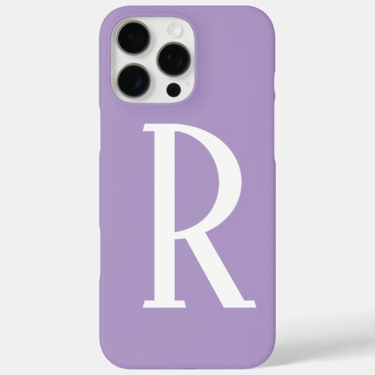 Coques Case-Mate iPhone Monogrammes de nom violet clair Cadeau cool Faveur (Verso)