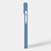 Coques Case-Mate iPhone Monogrammes Initiales Modernes Dusty Blue Gold Cer (Verso / Gauche)