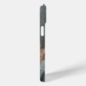 Coques Case-Mate iPhone Monogrammes Personnalisés et Cœurs d'Amour (Verso / Droite)