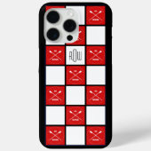 Coques Case-Mate iPhone Monogrammes roulottes croisées (Verso)