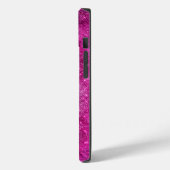 Coques Case-Mate iPhone Monographie de parties scintillant en argent rose  (Verso / Gauche)