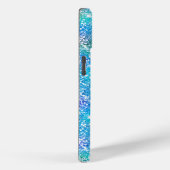 Coques Case-Mate iPhone Monographie de parties scintillant rose bleu unico (Verso / Droite)
