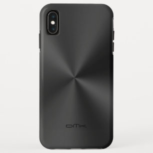 Case-Mate iPhone Case Monographie en acier inoxydable brillant noir