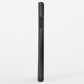 Coques Case-Mate iPhone Monographie en acier inoxydable brillant noir (Dos/Droite)