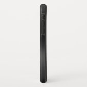 Coques Case-Mate iPhone Monographie en acier inoxydable brillant noir (Dos/Gauche)