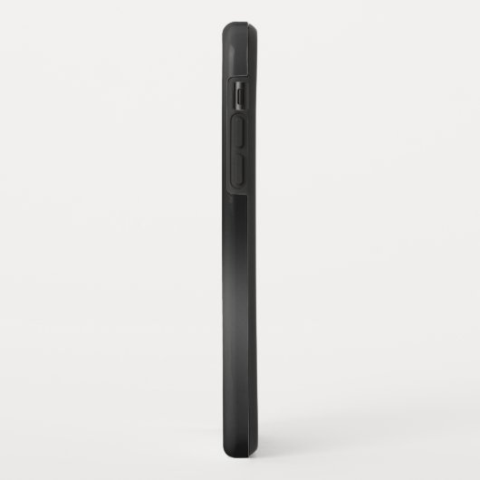 Coques Case-Mate iPhone Monographie en acier inoxydable brillant noir (Dos/Gauche)
