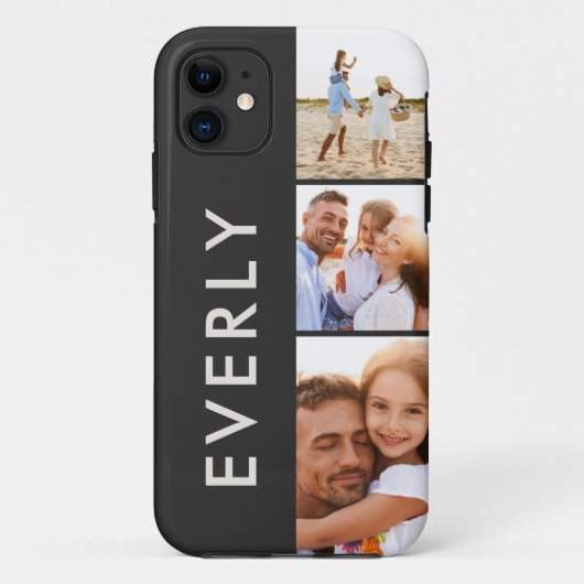 Coques Case-Mate iPhone Monographie initiale de la crème de collage photo (Dos)