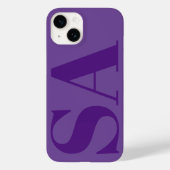 Coques Case-Mate iPhone Monographie minimale moderne violet (Verso)