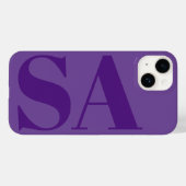 Coques Case-Mate iPhone Monographie minimale moderne violet (Verso (horizontal))