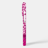 Coques Case-Mate iPhone Monographie poster de animal léopard rose (Verso / Gauche)