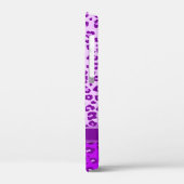 Coques Case-Mate iPhone Monographie violette poster de animal léopard (Verso / Gauche)