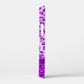 Coques Case-Mate iPhone Monographie violette poster de animal léopard (Verso / Droite)