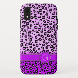 Case-Mate iPhone Case Monographie violette poster de animal léopard