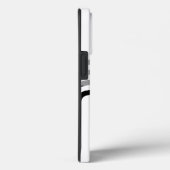 Coques Case-Mate iPhone Monotone noir blanc moderne Motif initial (Verso / Droite)