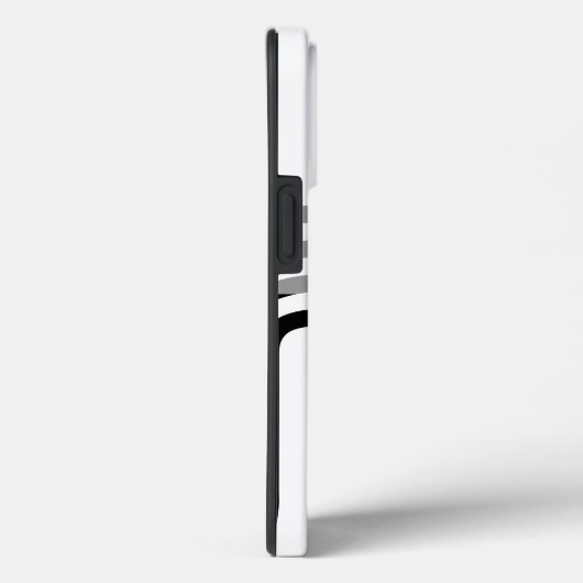 Coques Case-Mate iPhone Monotone noir blanc moderne Motif initial (Verso / Droite)