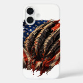 Coques Case-Mate iPhone Monster, Creature, American Flag, USA, Scary, Claw (Verso)