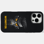 Coques Case-Mate iPhone Monster noir en colère (Verso (horizontal))