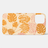 Coques Case-Mate iPhone Monstera feuilles : la silhouette tropicale sans s (Verso (horizontal))