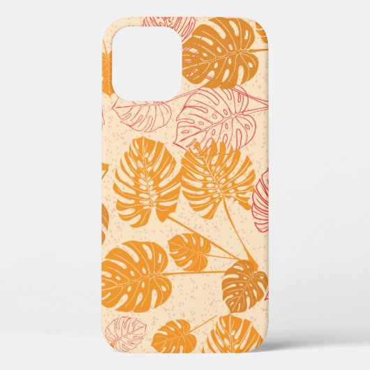 Coques Case-Mate iPhone Monstera feuilles : la silhouette tropicale sans s (Verso)