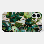 Coques Case-Mate iPhone Monstera Leaf Aesthetic Phone Case Green (Verso (horizontal))