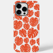 Coques Case-Mate iPhone Monstera - Orange et blanc (Verso)