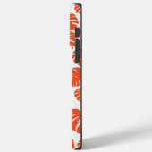 Coques Case-Mate iPhone Monstera - Orange et blanc (Verso / Gauche)