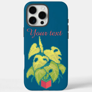 Coques iPhone 16 Pro Max Monstera, pixel art