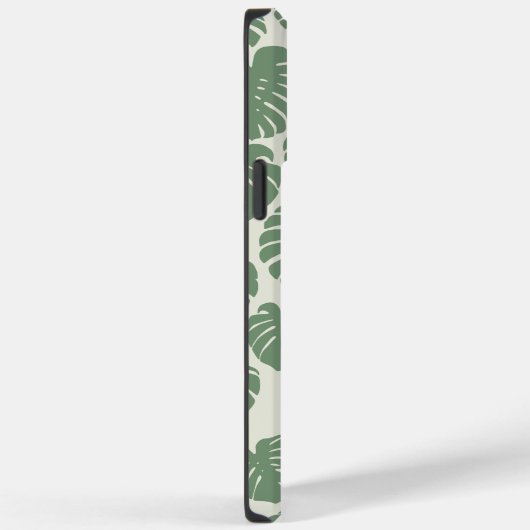 Coques Case-Mate iPhone Monstera - Vert (Verso / Droite)
