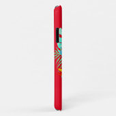 Coques Case-Mate iPhone Monstère tropicale d'orchidée Hawaï floral rouge b (Dos/Droite)